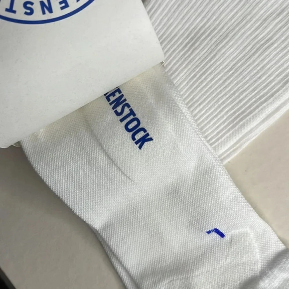 BIRKENSTOCK FOOTBED COMFORT SOLE White COTTON Blend LONG Socks - Picture 11 of 11